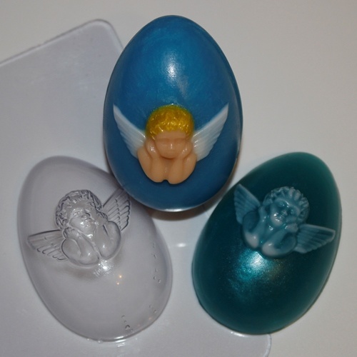 Яйцо/Ангел — форма пластиковая для мыла