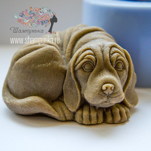 Собака-грустняка 3D — форма силиконовая объемная