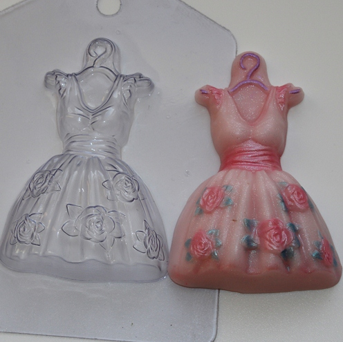 Платье — форма пластиковая для мыла