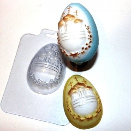 Яйцо/Купола — форма пластиковая для мыла