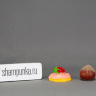 Тарталетка с клубничным джемом, 1 шт. — пластиковая игрушка для вплавки в мыло (Вкусняшка)