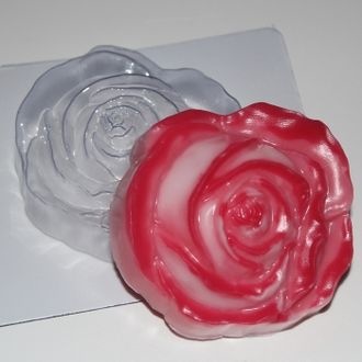 Роза 2 — форма пластиковая для мыла