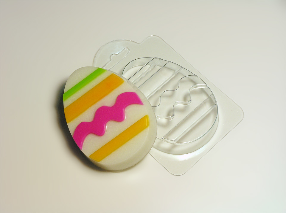 Яйцо с узором №1 — форма пластиковая для мыла