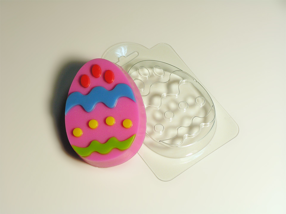 Яйцо с узором №2 — форма пластиковая для мыла