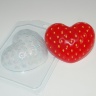 Клубничное сердце — форма пластиковая для мыла