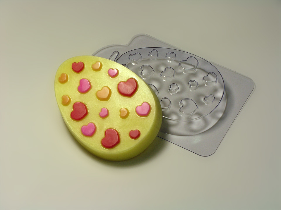 Яйцо с узором №6 — форма пластиковая для мыла