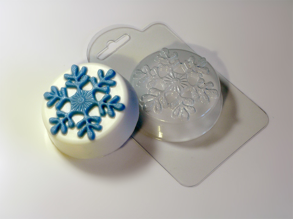 Первая снежинка — форма пластиковая для мыла