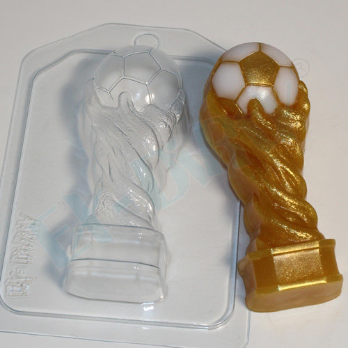 Кубок футбольный — форма пластиковая для мыла