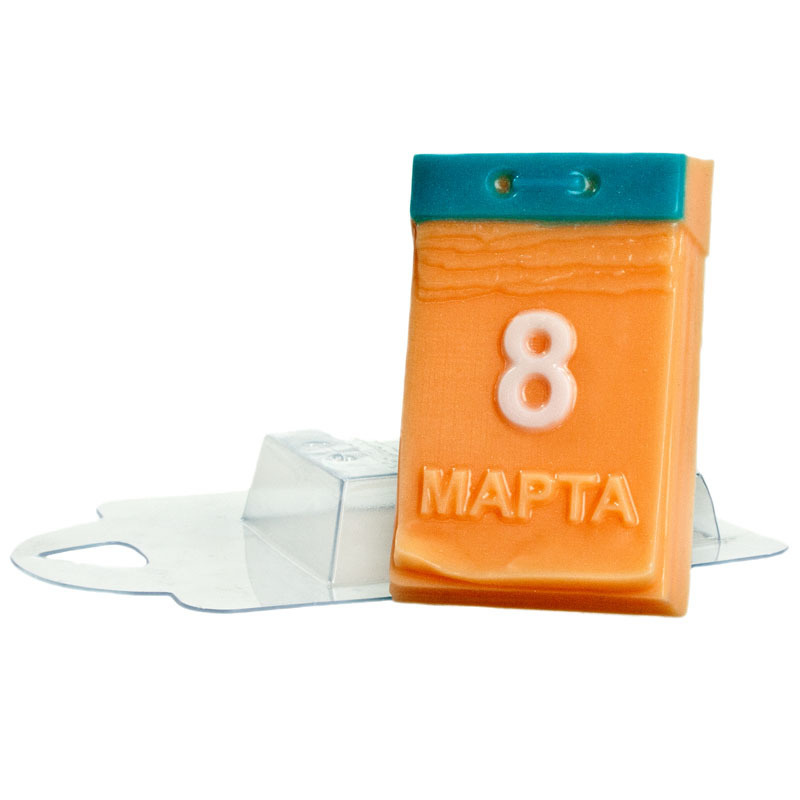 Календарик 8 Марта — форма пластиковая для мыла