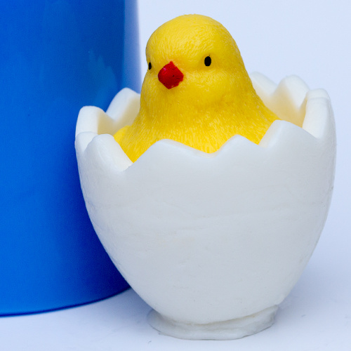 Цыпленок в яйце 3D — форма силиконовая объемная