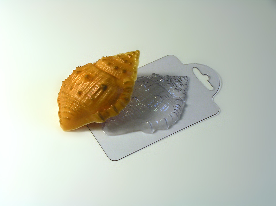 Морская ракушка малая — форма пластиковая для мыла