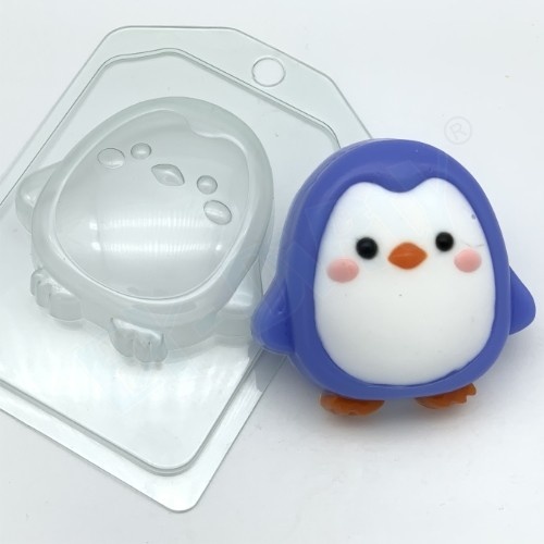 Пингвин мультяшный — форма пластиковая для мыла