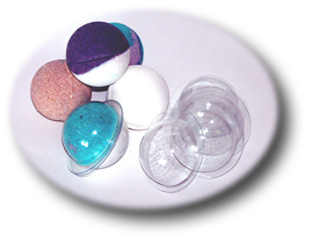 Сфера малая (2 половинки) — форма пластиковая для бомбочек для ванной
