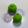 Сфера Снежинка (2 половинки) — форма пластиковая для бомбочек для ванной