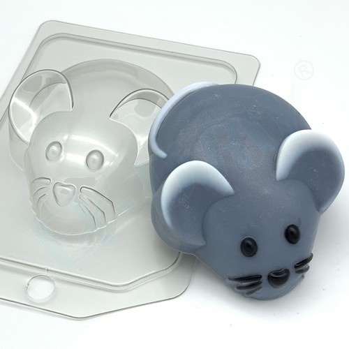 Мышь/вид сверху — форма пластиковая для мыла