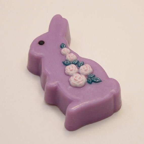 Кролик/Розы — форма пластиковая для мыла