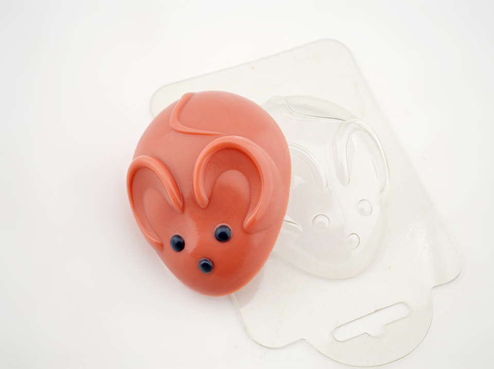 Мышка овальная — форма пластиковая для мыла