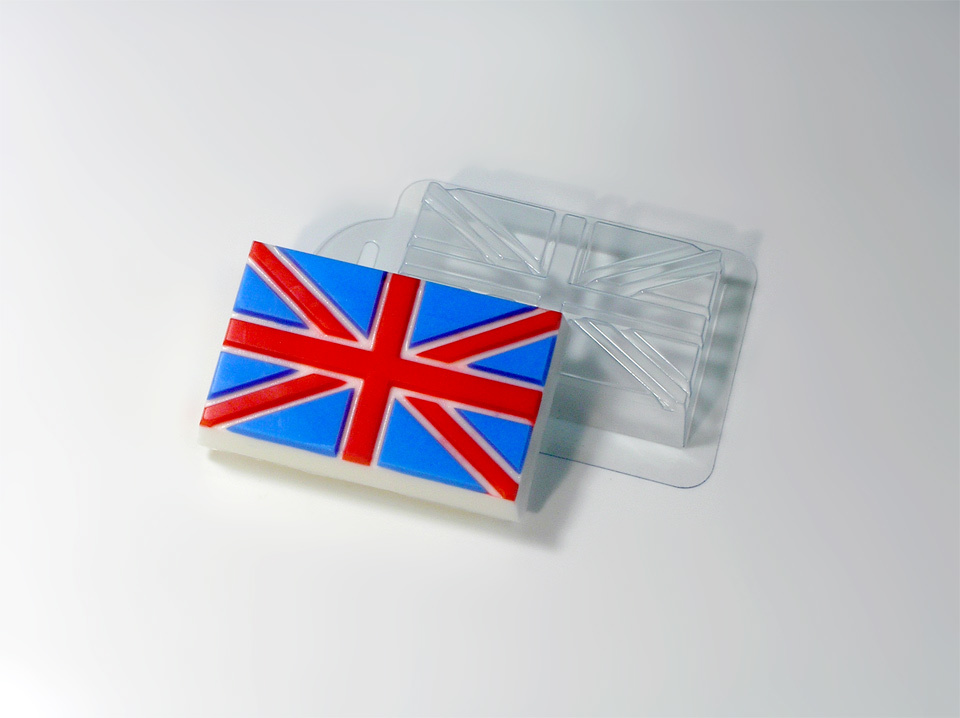 Флаг Великобритании — форма пластиковая для мыла