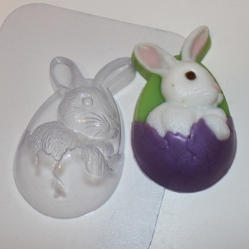 Кролик пасхальный — форма пластиковая для мыла