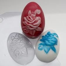 Яйцо/Роза — форма пластиковая для мыла