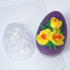 Яйцо/Крокусы — форма пластиковая для мыла