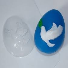 Яйцо/Голубь мира — форма пластиковая для мыла