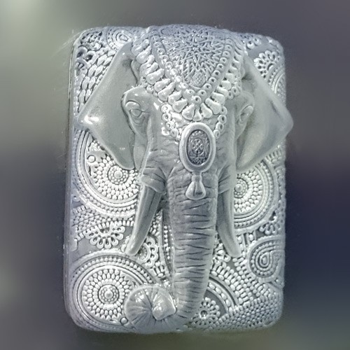 Слон индийский — форма пластиковая для мыла