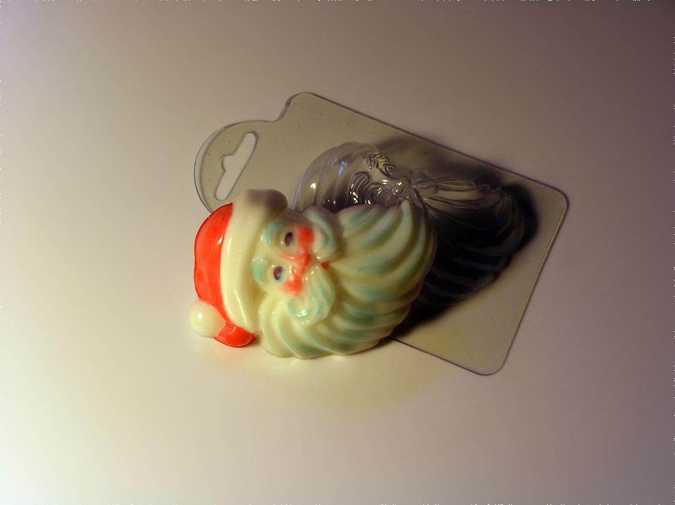 Санта — форма пластиковая для мыла