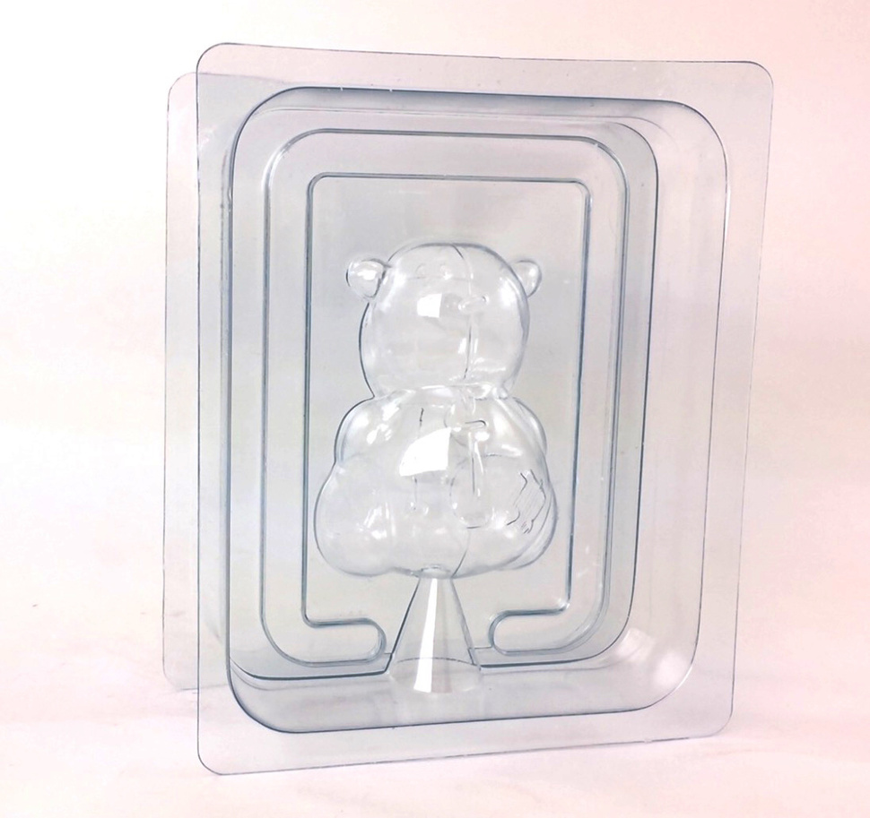 Бегемотик 3D (2 половинки) — форма пластиковая для мыла объемная
