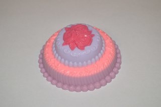 Торт мини с розами — форма пластиковая для мыла