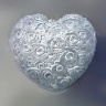  Сердце из роз — форма пластиковая для мыла