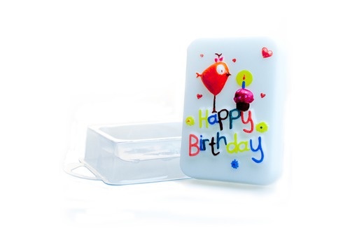 День рождения —форма пластиковая для мыла