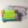 Happy Birthday — форма пластиковая для мыла