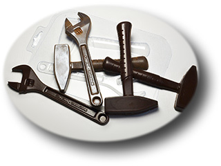 Ключ и молоток — форма пластиковая для шоколада