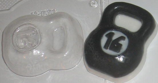 Гиря — форма пластиковая для мыла