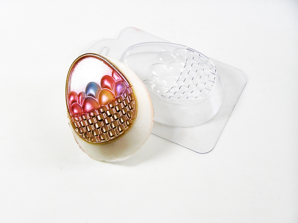 Корзина с яйцами — форма пластиковая для мыла