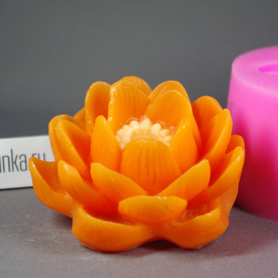Кувшинка большая 3D — форма силиконовая для мыла