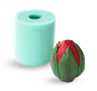 Цветочный бутон 3D — форма силиконовая объемная
