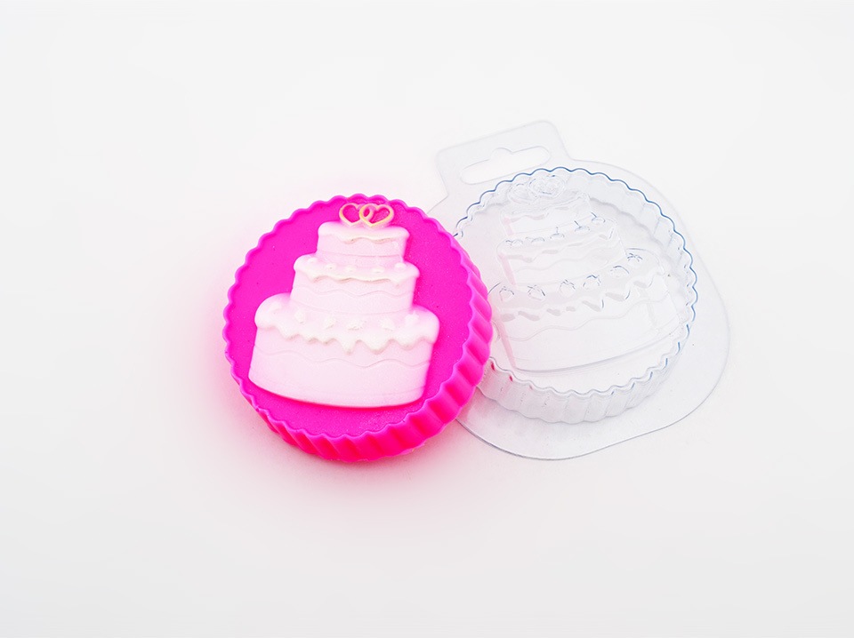 Свадебный торт — форма пластиковая для мыла