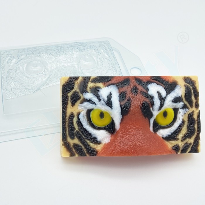 Тигр Взгляд — форма пластиковая для мыла