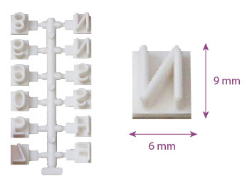 Алфавит — набор пластиковых штампов для мыла