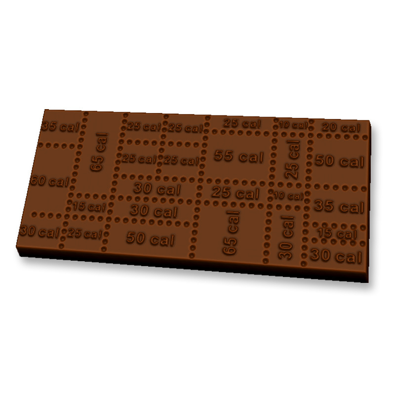 Калории — форма пластиковая для шоколада
