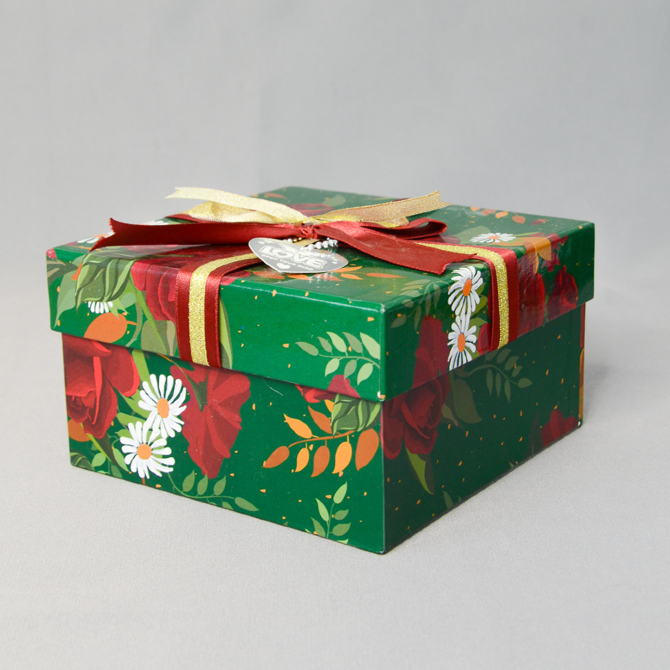 Коробка подарочная крышка-дно для мыла 150x150x30мм