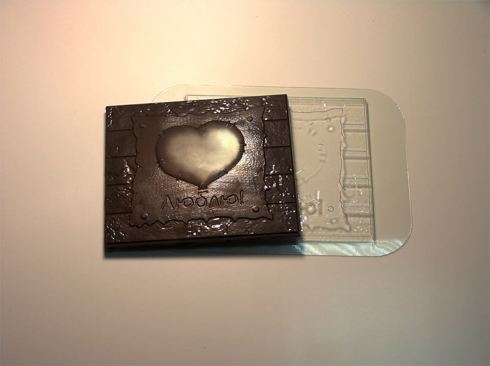 Любовное послание — форма пластиковая для шоколада