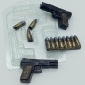 Пистолет ТТ МИНИ — форма пластиковая для мыла и шоколада