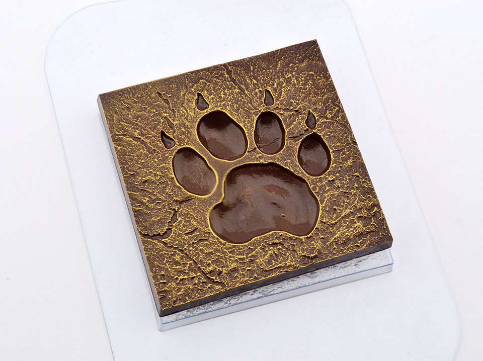 Отпечаток тигра - форма пластиковая для шоколада 