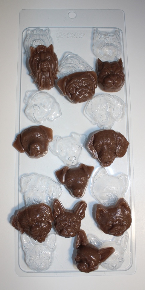 Собачье ассорти — форма пластиковая для шоколада