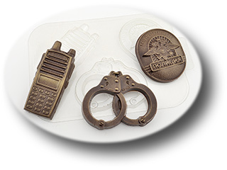 Набор полиция — форма пластиковая для шоколада