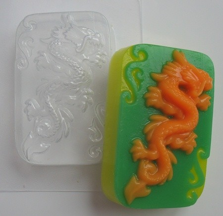 Китайский дракон - форма пластиковая для мыла