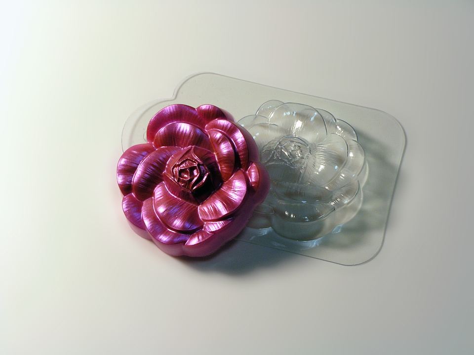 Чайная роза — форма пластиковая для мыла
